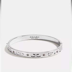 Coach Signature Hinged Bangle